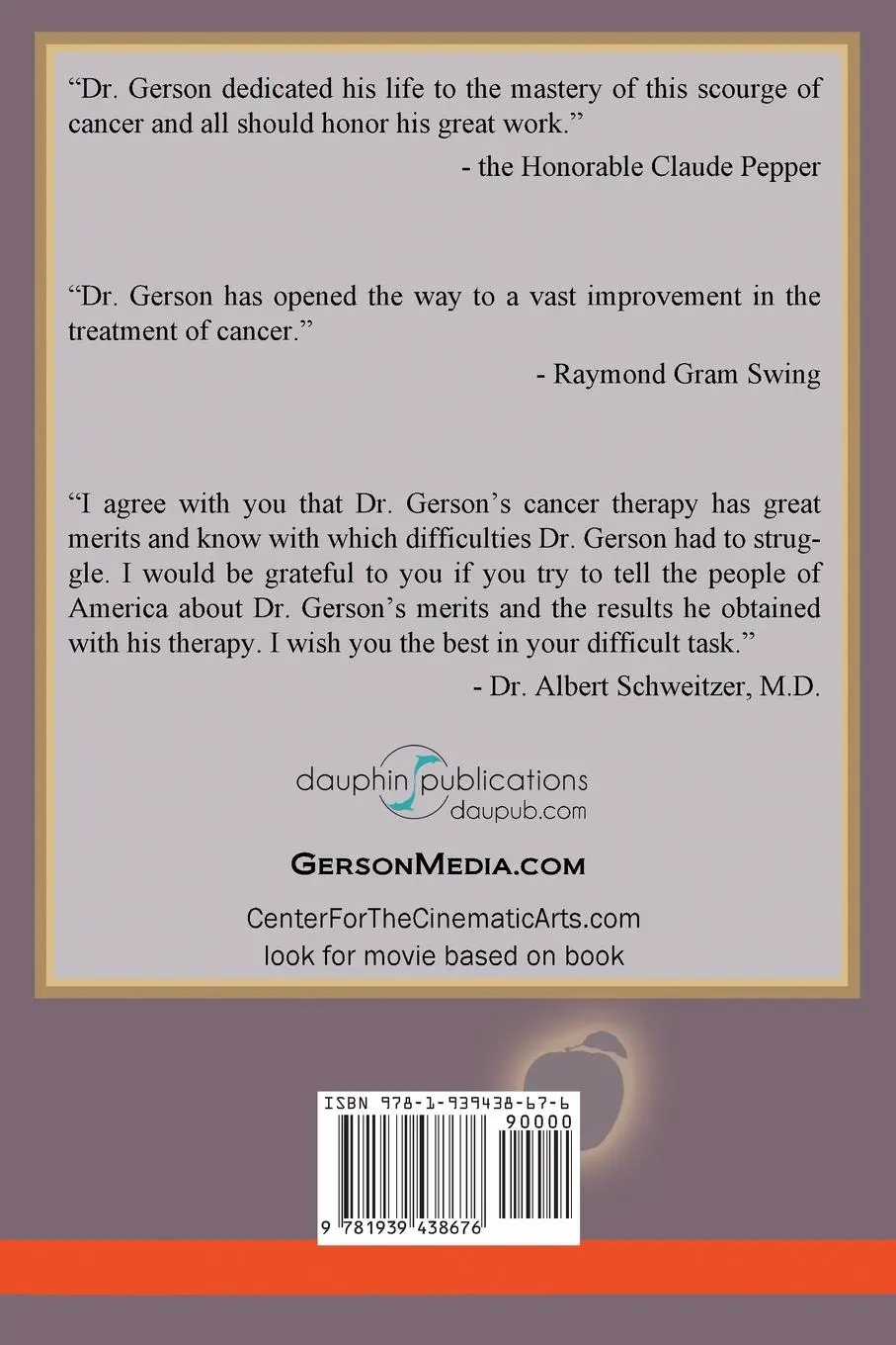 Rückseite: 9781939438676 | Censured for Curing Cancer - The American Experience of Dr. Max Gerson