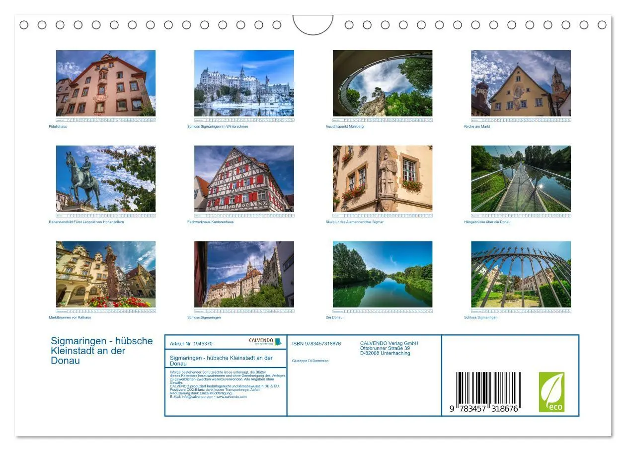Bild: 9783457318676 | Sigmaringen - hübsche Kleinstadt an der Donau (Wandkalender 2026...