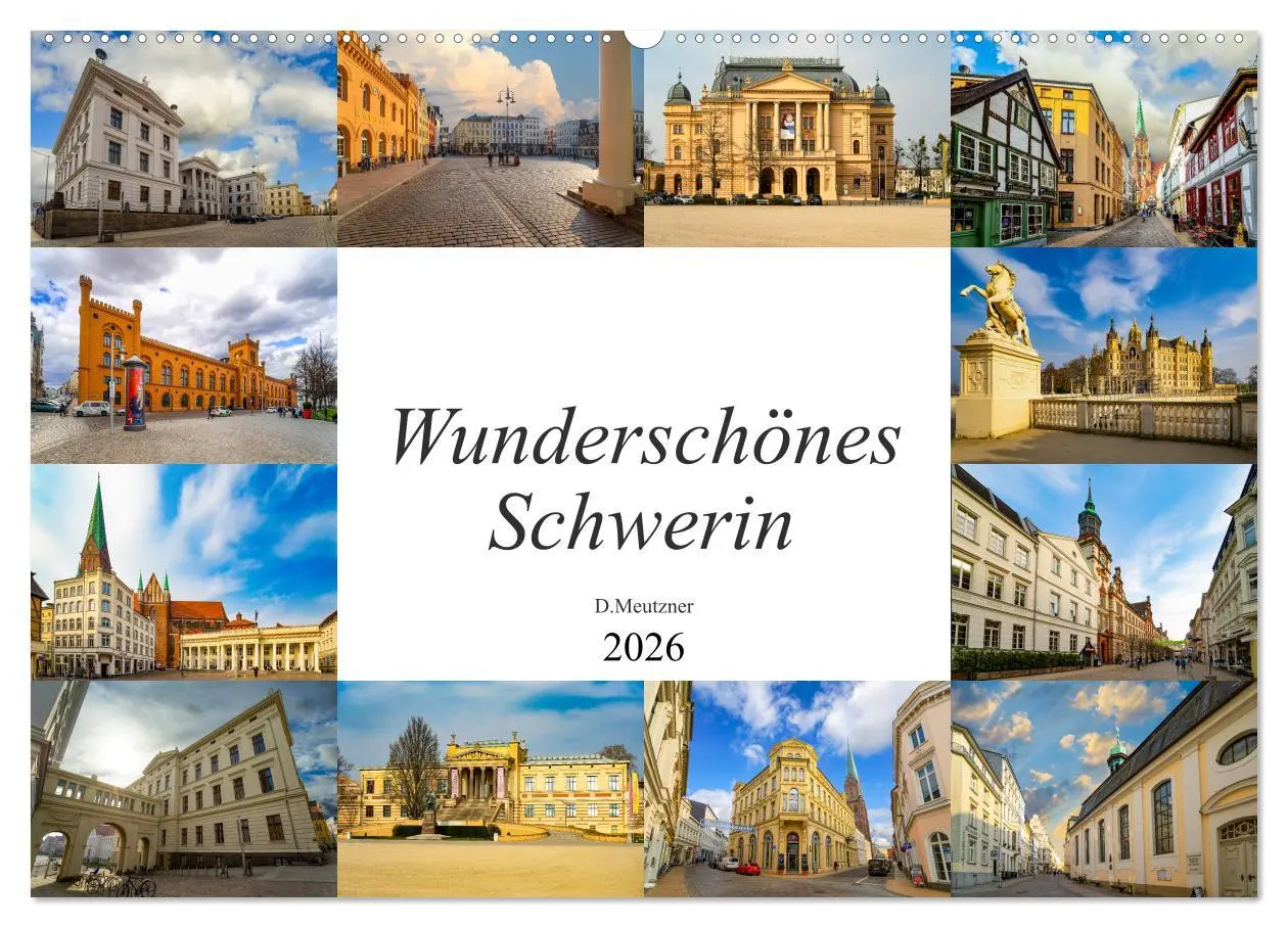 Cover: 9783457798676 | Wunderschönes Schwerin (Wandkalender 2026 DIN A2 quer), CALVENDO...