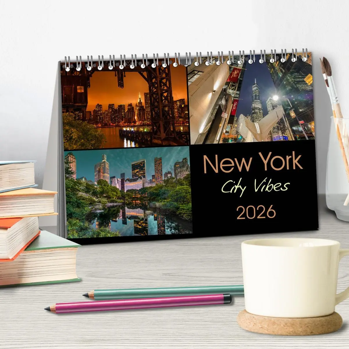 Bild: 9783457938676 | New York City Vibes (Tischkalender 2026 DIN A5 quer), CALVENDO...