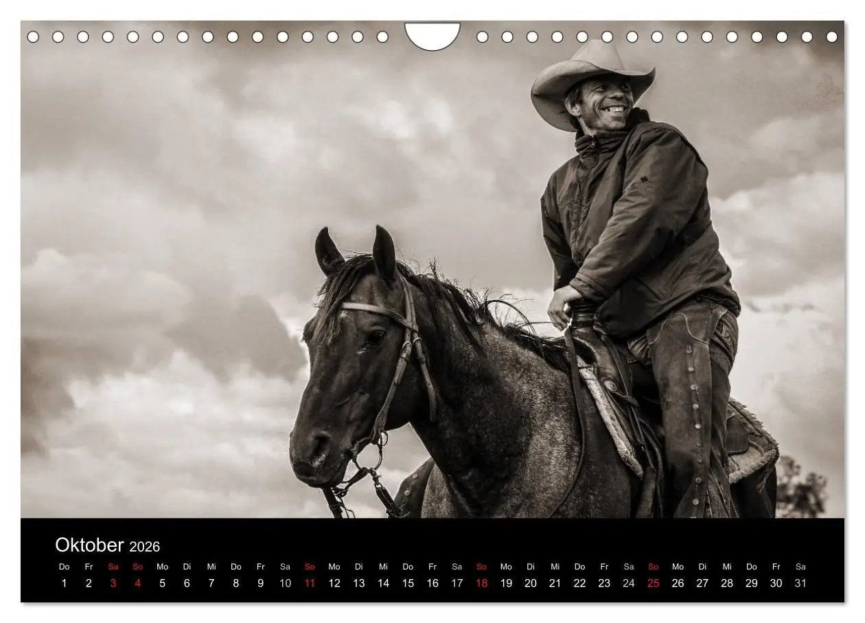 Bild: 9783516028676 | Westernreiten (Wandkalender 2026 DIN A4 quer), CALVENDO Monatskalender