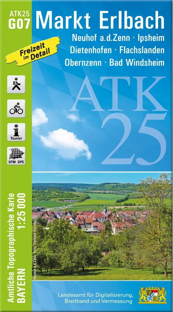 Cover: 9783899338676 | Markt Erlbach 1 : 25 000 | Digitalisierung | (Land-)Karte | Deutsch