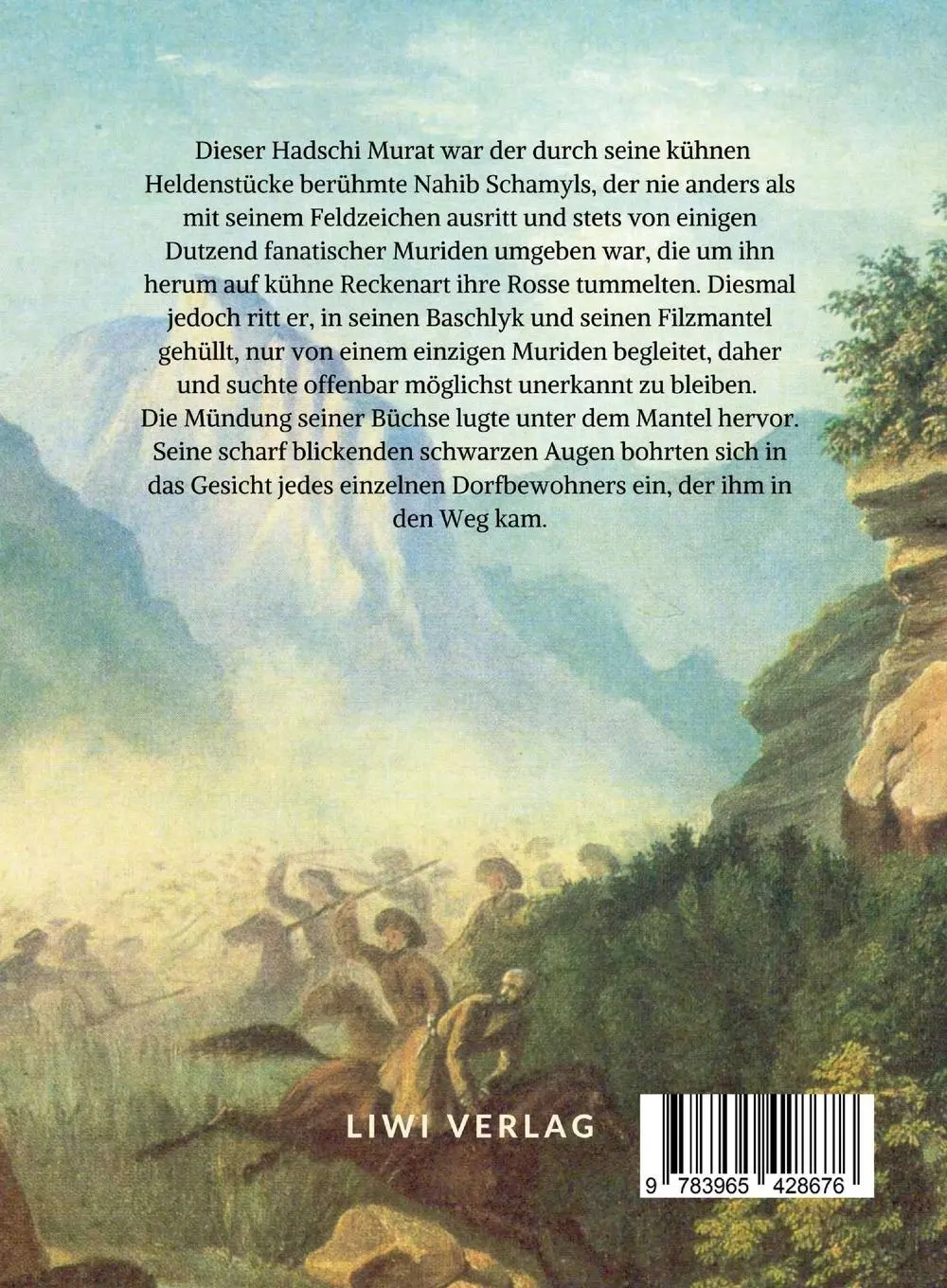 Rückseite: 9783965428676 | Leo Tolstoi: Hadschi Murat. Vollständige Neuausgabe | Leo Tolstoi