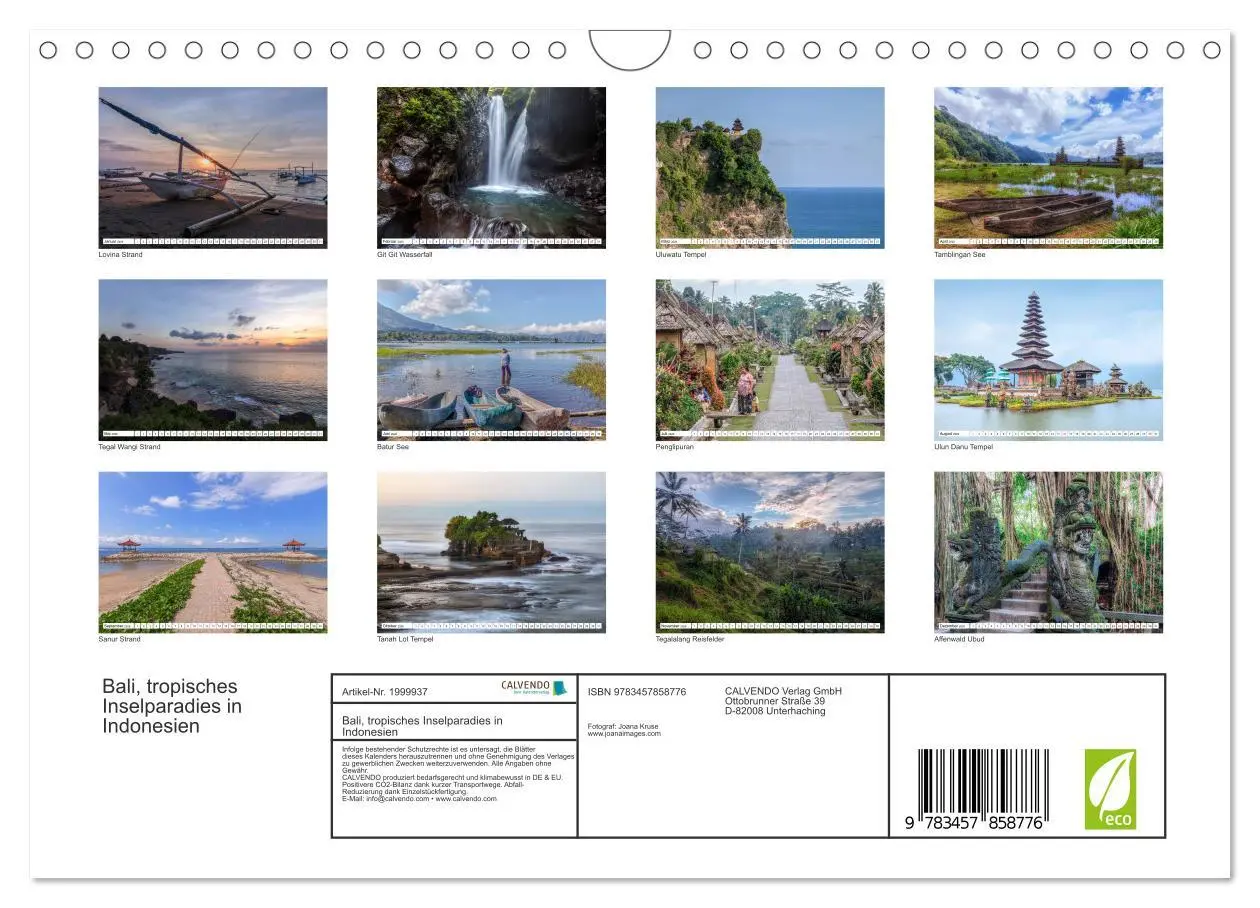 Bild: 9783457858776 | Bali, tropisches Inselparadies in Indonesien (Wandkalender 2026 DIN...