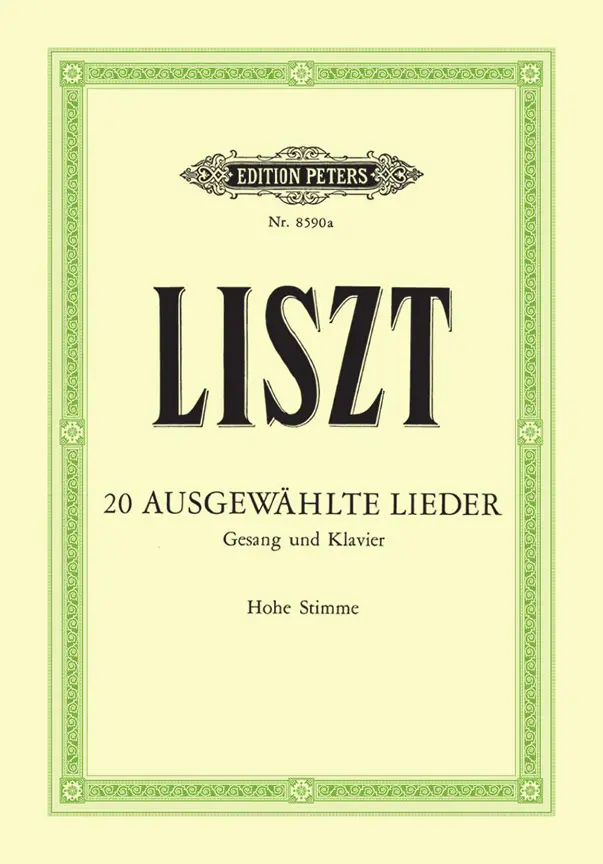 Cover: 9790014068776 | Lieder(20) Hoog | Franz Liszt | Buch | Edition Peters