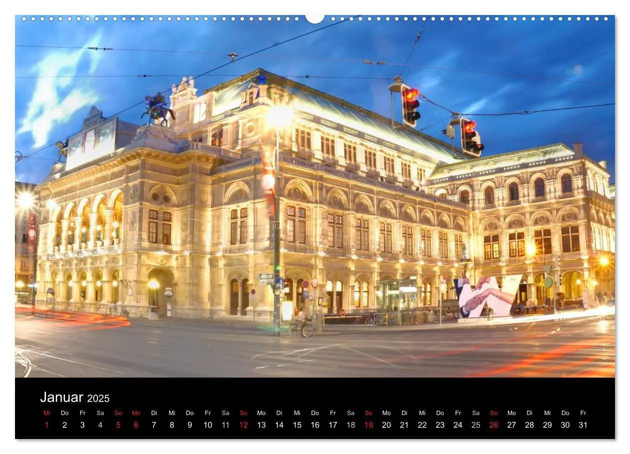Bild: 9783435828876 | Wien (Wandkalender 2025 DIN A2 quer), CALVENDO Monatskalender | 2025