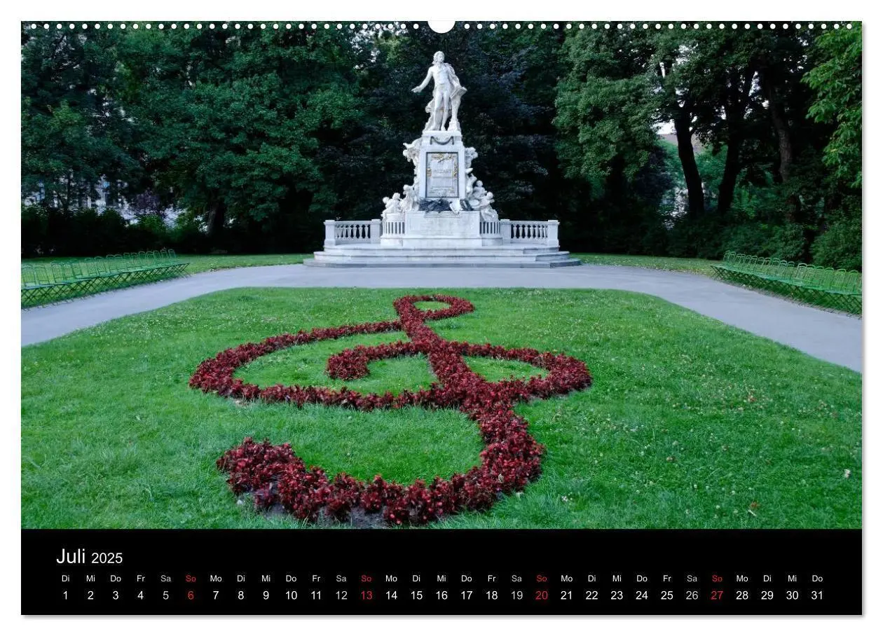 Bild: 9783435828876 | Wien (Wandkalender 2025 DIN A2 quer), CALVENDO Monatskalender | 2025