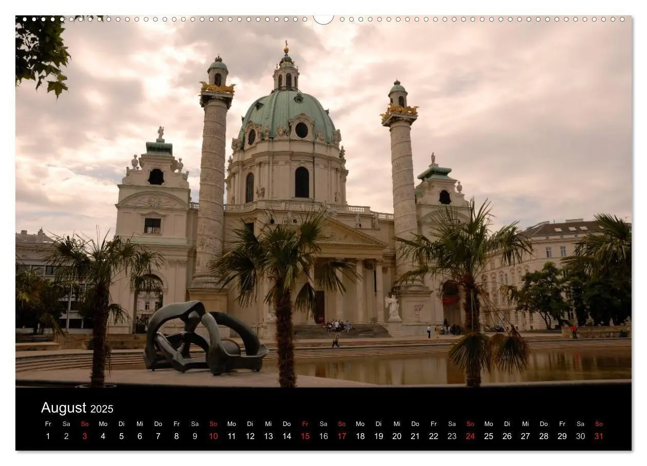 Bild: 9783435828876 | Wien (Wandkalender 2025 DIN A2 quer), CALVENDO Monatskalender | 2025