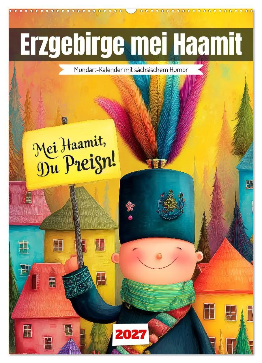 Cover: 9783516868876 | Erzgebirge mei Haamit - Mundart-Kalender mit sächsischem Humor...