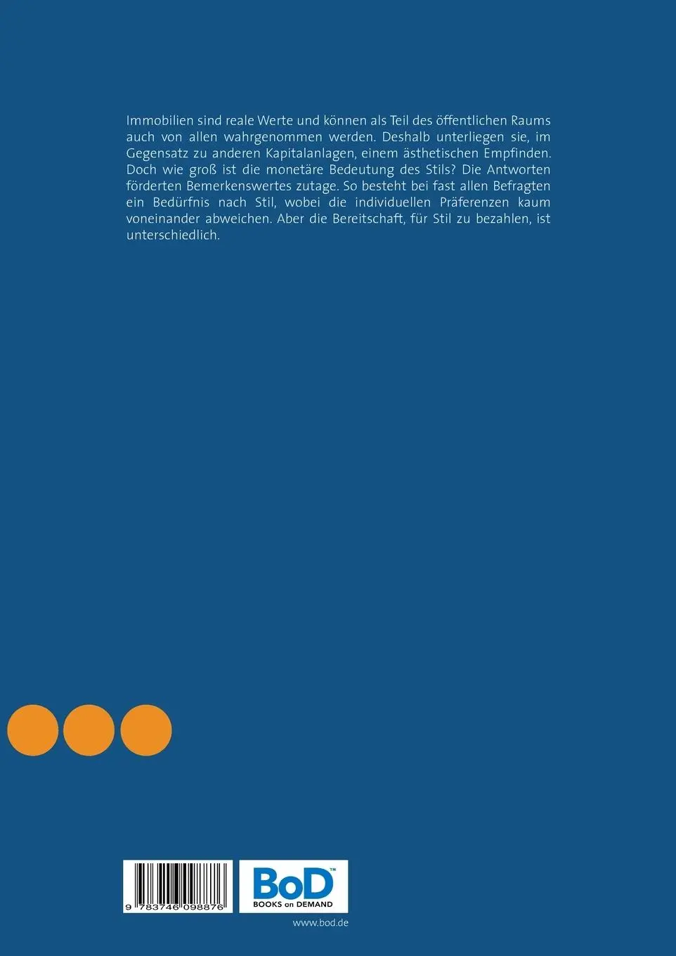 Rückseite: 9783746098876 | Der Wert stilgeprägter Architektur | Nikolai Alexander Mader (u. a.)