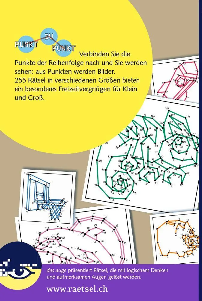 Rückseite: 9783906238876 | Rätselbuch Punkt zu Punkt 04 | Rätsel fürs Auge | Taschenbuch | 128 S.