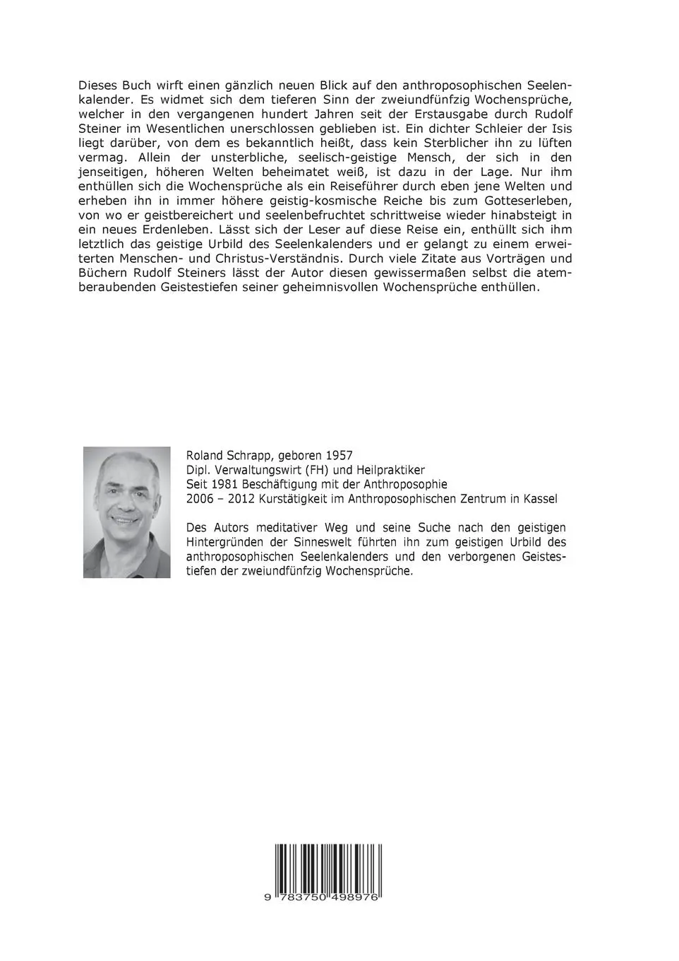 Rückseite: 9783750498976 | Der anthroposophische Seelenkalender und der Inkarnationskreislauf...