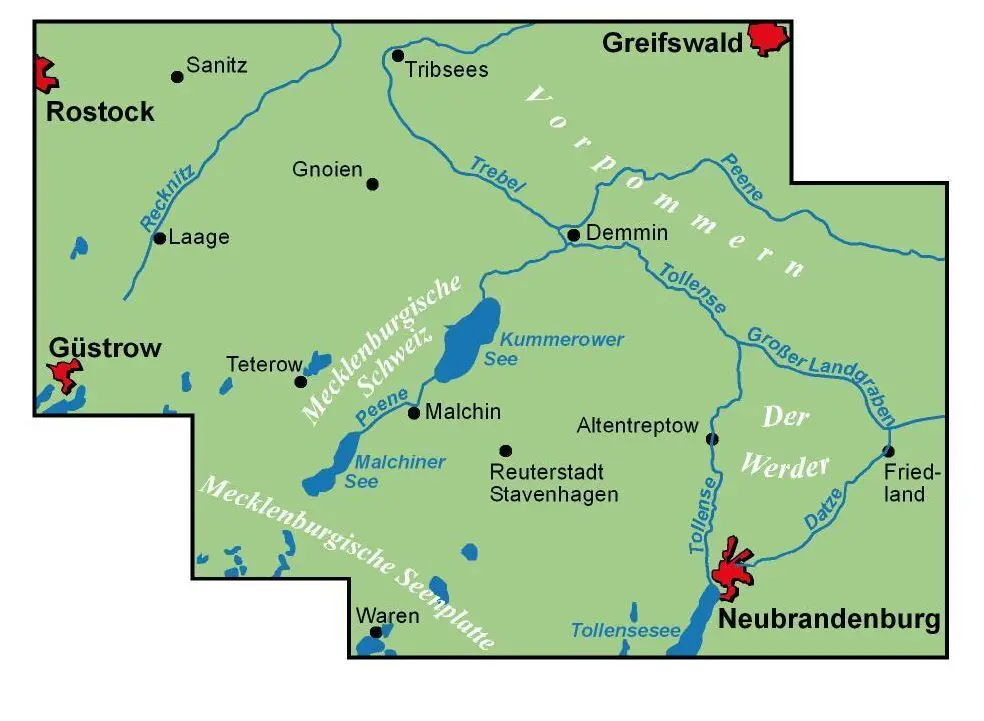 Bild: 9783870738976 | ADFC-Regionalkarte Mecklenburgische Schweiz Vorpommersche...