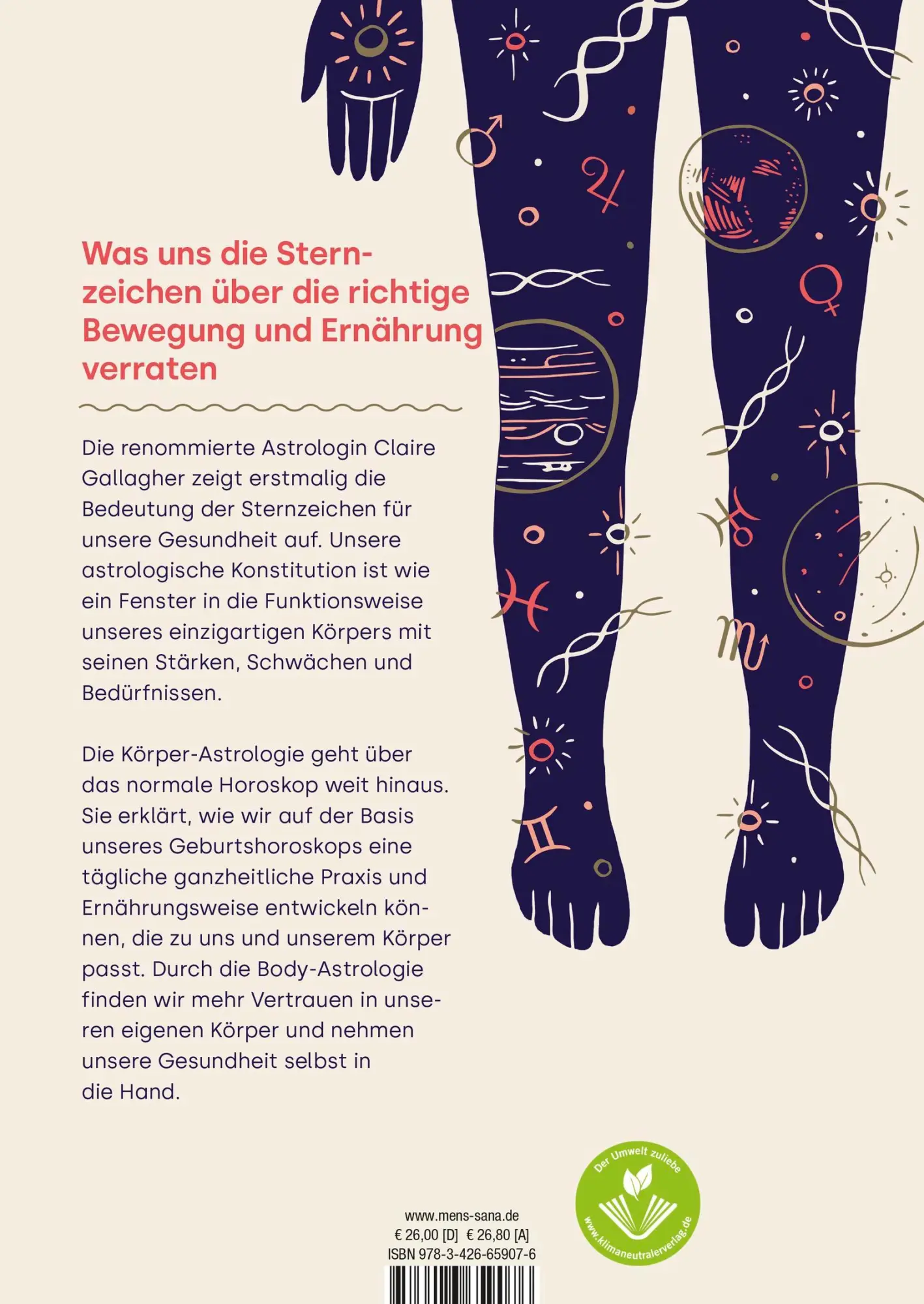 Rückseite: 9783426659076 | Body-Astrologie | Claire Gallagher | Buch | 352 S. | Deutsch | 2022