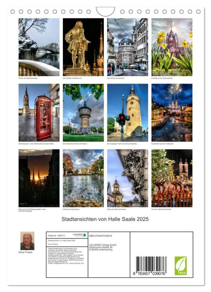 Bild: 9783457039076 | Stadtansichten von Halle Saale 2025 (Wandkalender 2025 DIN A4...