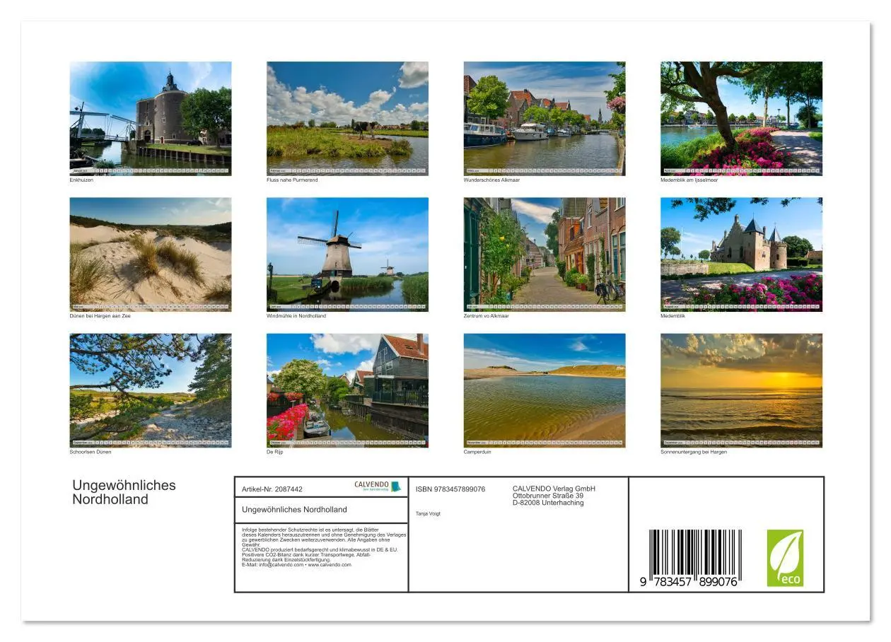 Bild: 9783457899076 | Ungewöhnliches Nordholland (Wandkalender 2026 DIN A4 quer),...