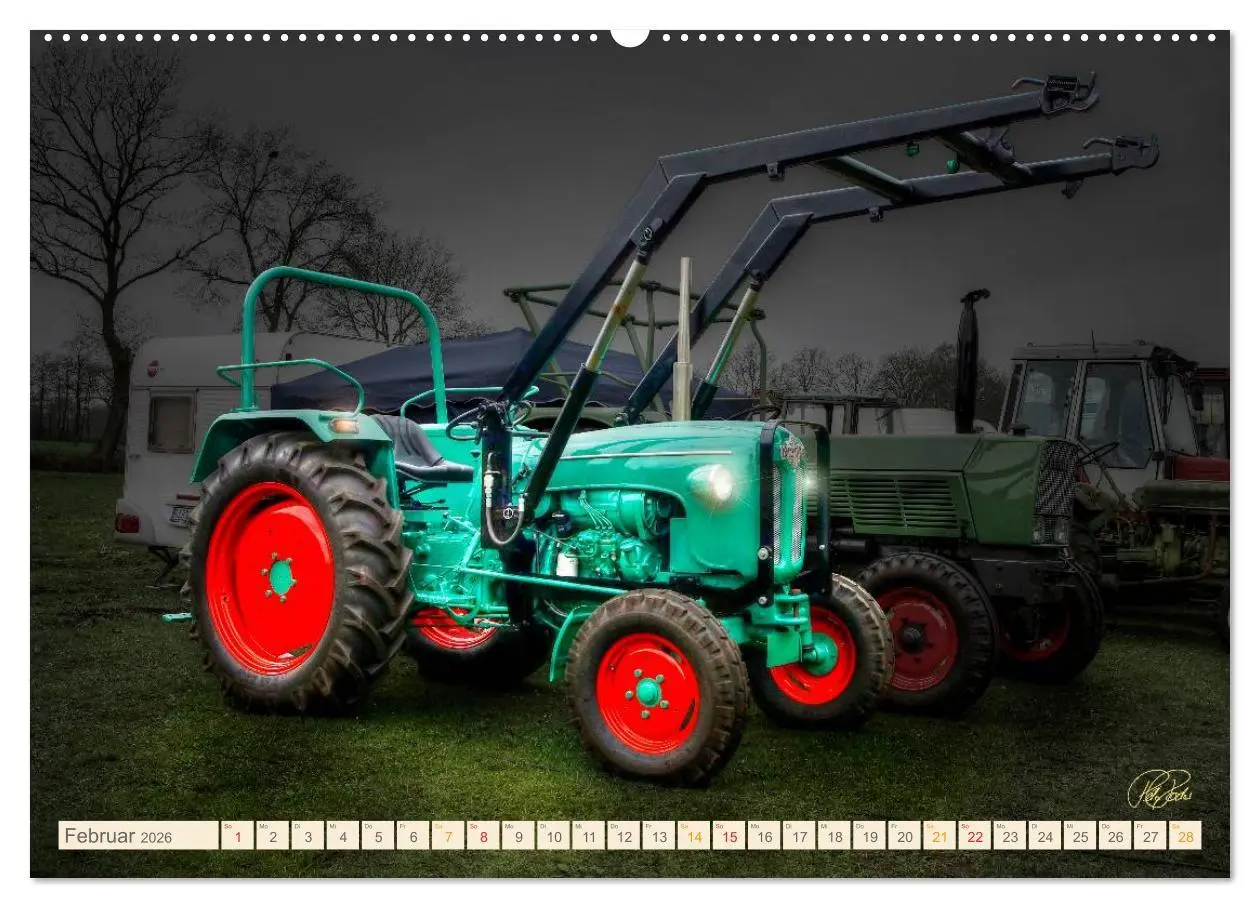 Bild: 9783516059076 | Oldtimer - Traktoren für Liebhaber (Wandkalender 2026 DIN A2 quer),...