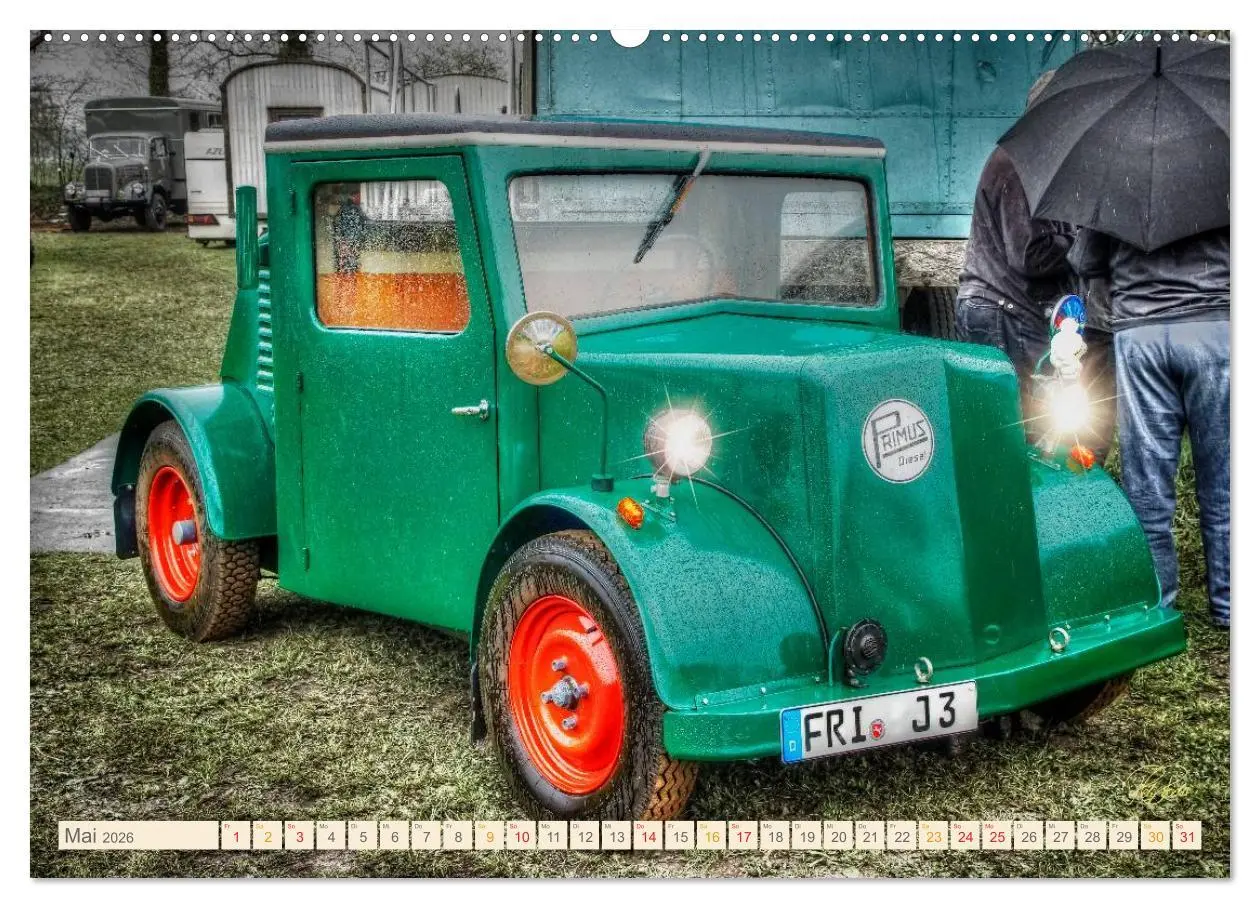 Bild: 9783516059076 | Oldtimer - Traktoren für Liebhaber (Wandkalender 2026 DIN A2 quer),...