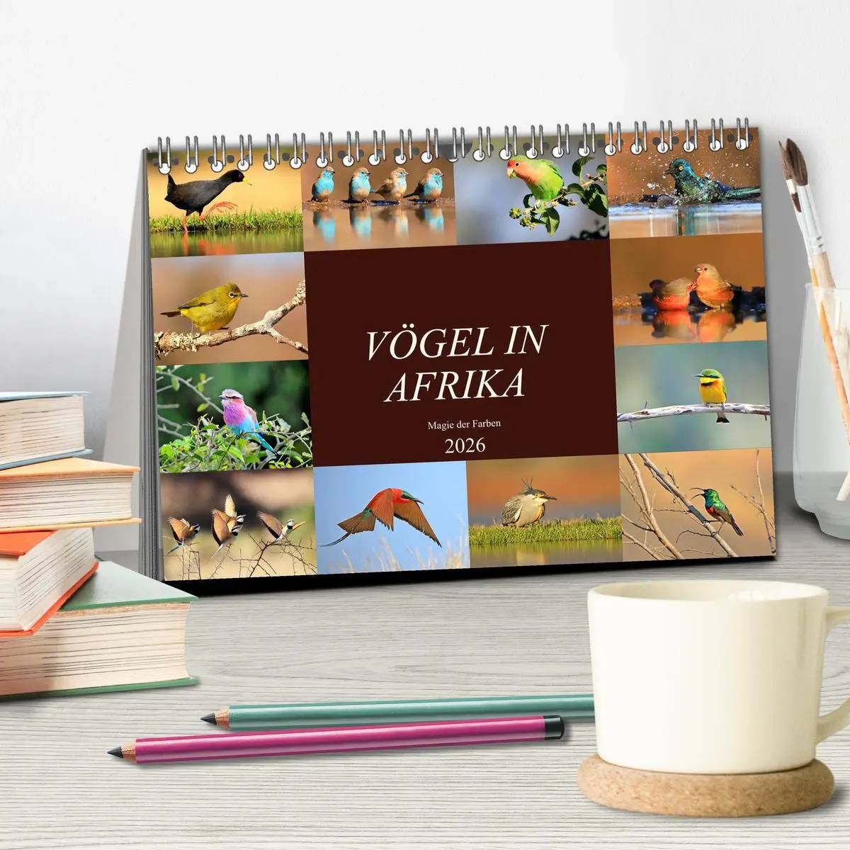 Bild: 9783516129076 | Vögel in Afrika - Magie der Farben (Tischkalender 2026 DIN A5...