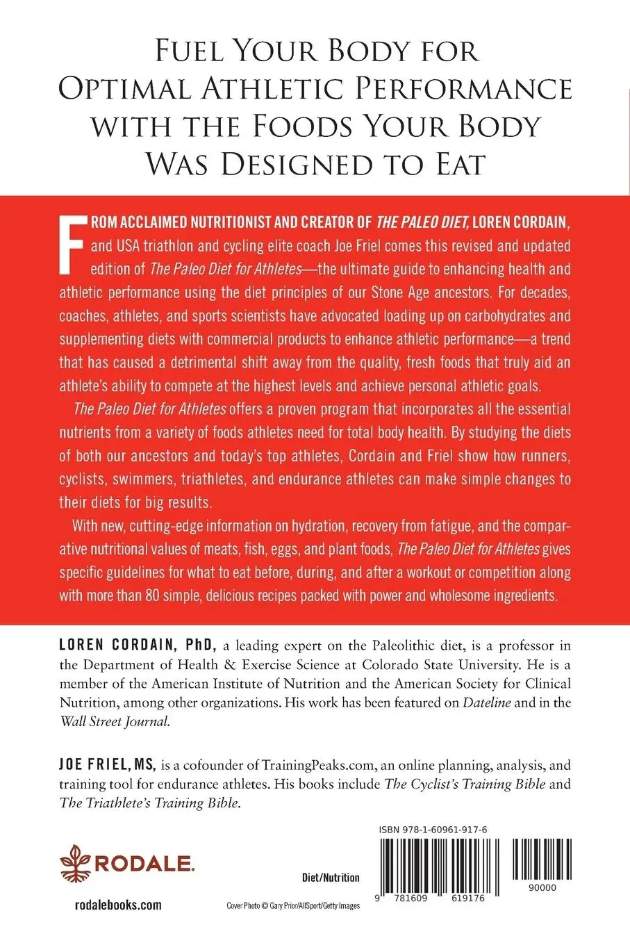 Rückseite: 9781609619176 | The Paleo Diet for Athletes | Loren Cordain (u. a.) | Taschenbuch