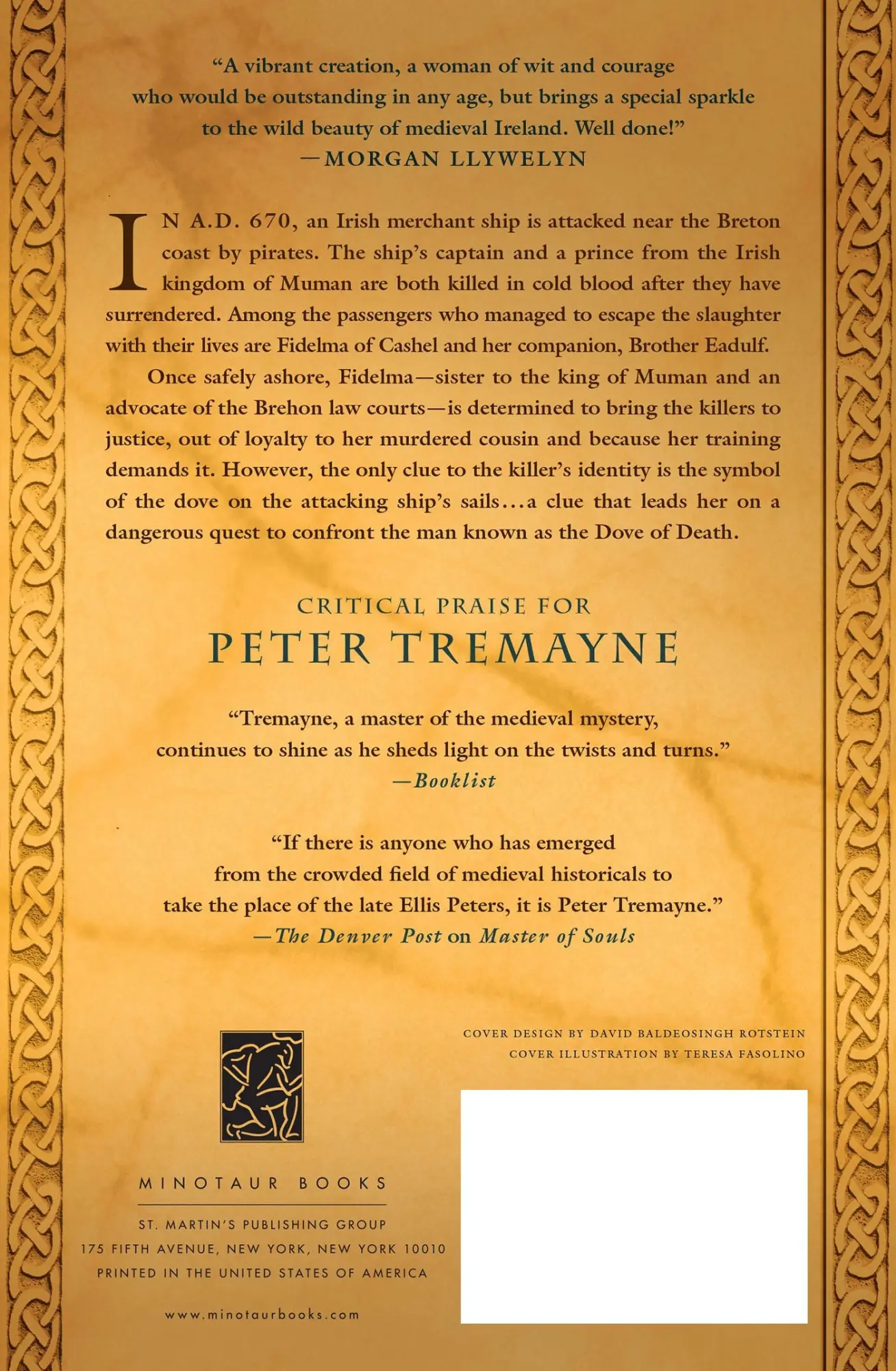 Rückseite: 9780312609276 | The Dove of Death | A Mystery of Ancient Ireland | Peter Tremayne
