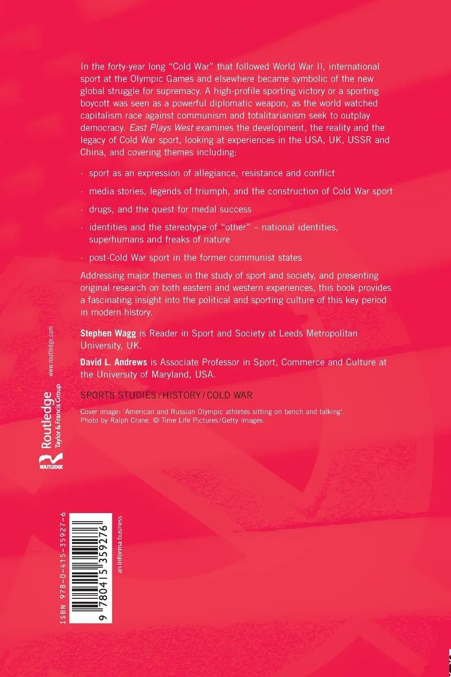 Rückseite: 9780415359276 | East Plays West | Sport and the Cold War | Stephen Wagg (u. a.) | Buch