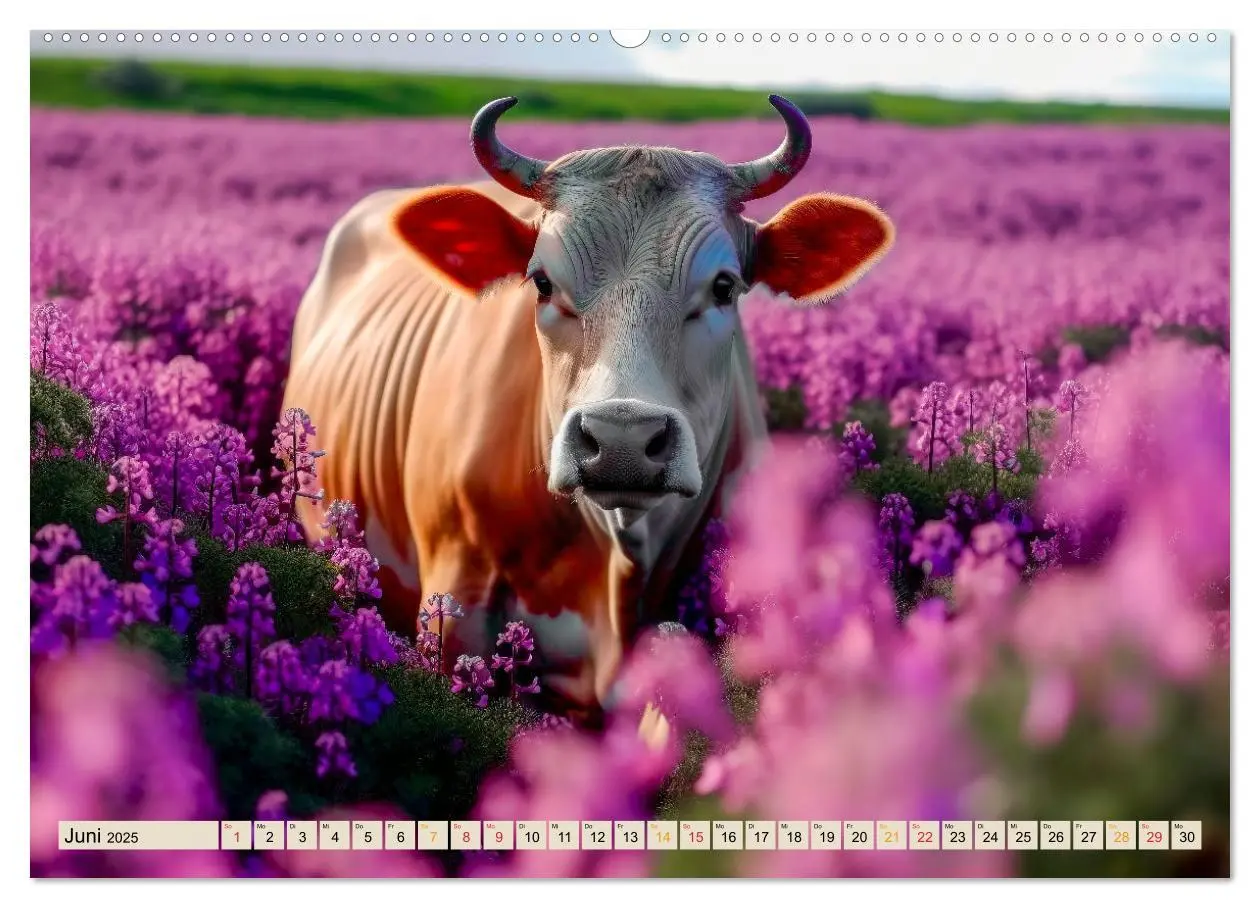 Bild: 9783383909276 | Kühe - liebenswerte Rindviecher (Wandkalender 2025 DIN A2 quer),...