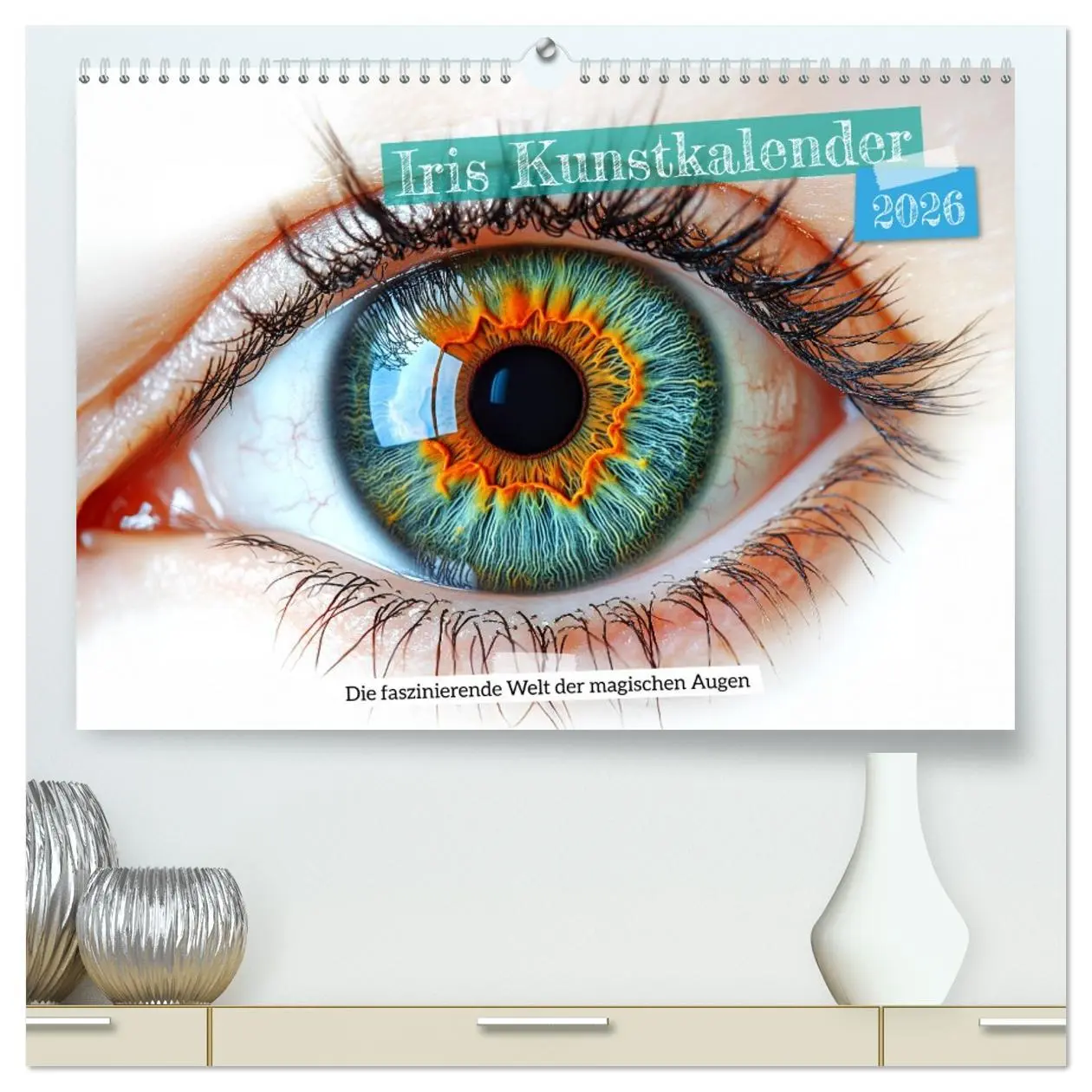 Cover: 9783457329276 | Iris Kunstkalender - Die faszinierende Welt der magischen Augen...