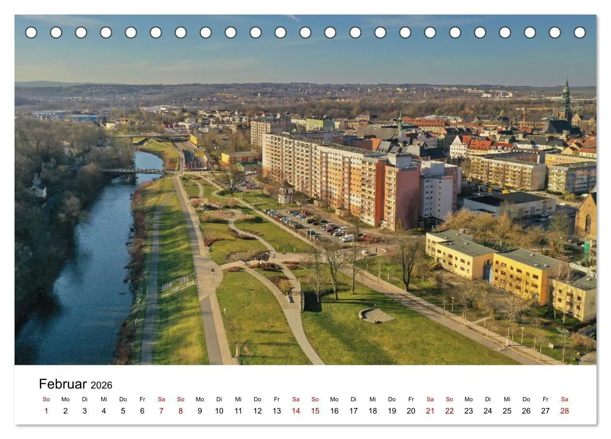 Bild: 9783457569276 | Zwickau - Luftaufnahmen (Tischkalender 2026 DIN A5 quer), CALVENDO...