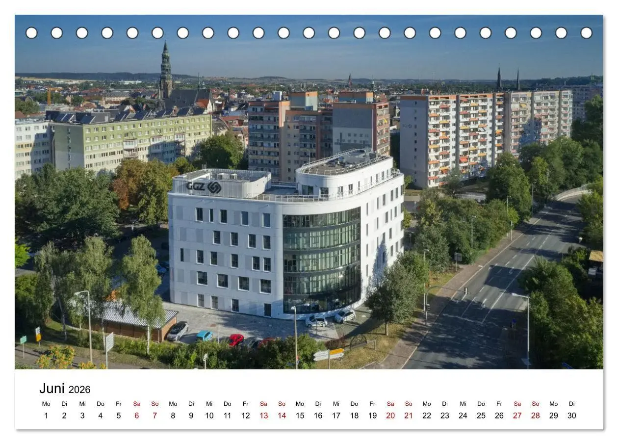 Bild: 9783457569276 | Zwickau - Luftaufnahmen (Tischkalender 2026 DIN A5 quer), CALVENDO...