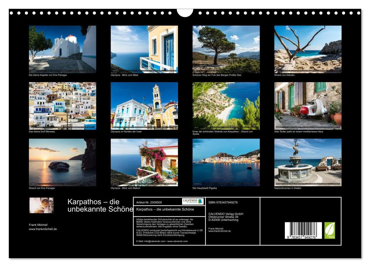 Bild: 9783457949276 | Karpathos - die unbekannte Schöne (Wandkalender 2026 DIN A3 quer),...