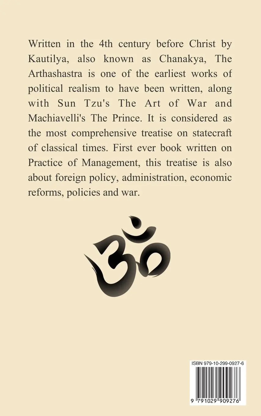Rückseite: 9791029909276 | Arthashastra | a treatise on the art of government | Kautilya-Chanakya