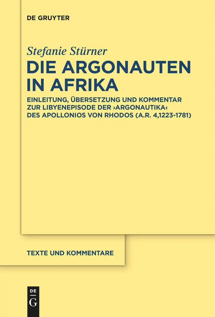 Cover: 9783111259376 | Die Argonauten in Afrika | Stefanie Stürner | Taschenbuch | IX | 2023
