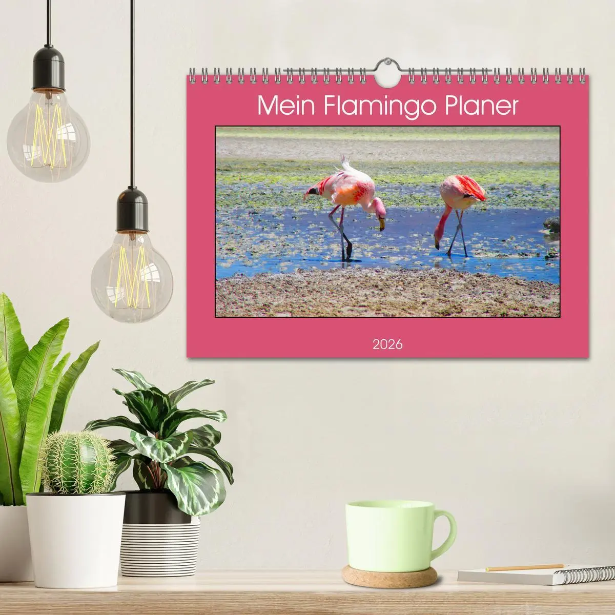 Bild: 9783457629376 | Mein Flamingo Planer (Wandkalender 2026 DIN A4 quer), CALVENDO...