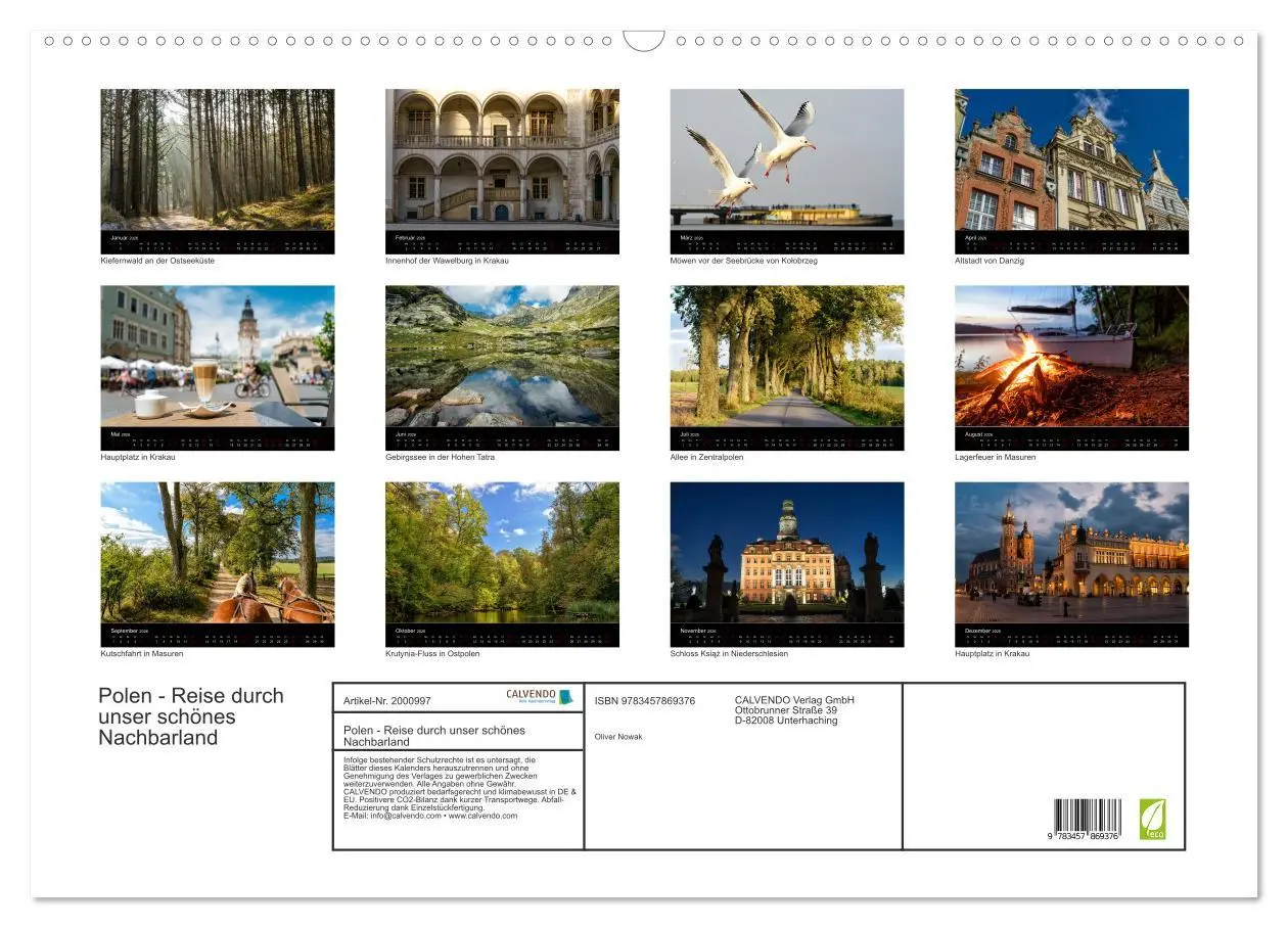 Bild: 9783457869376 | Polen - Reise durch unser schönes Nachbarland (Wandkalender 2026...