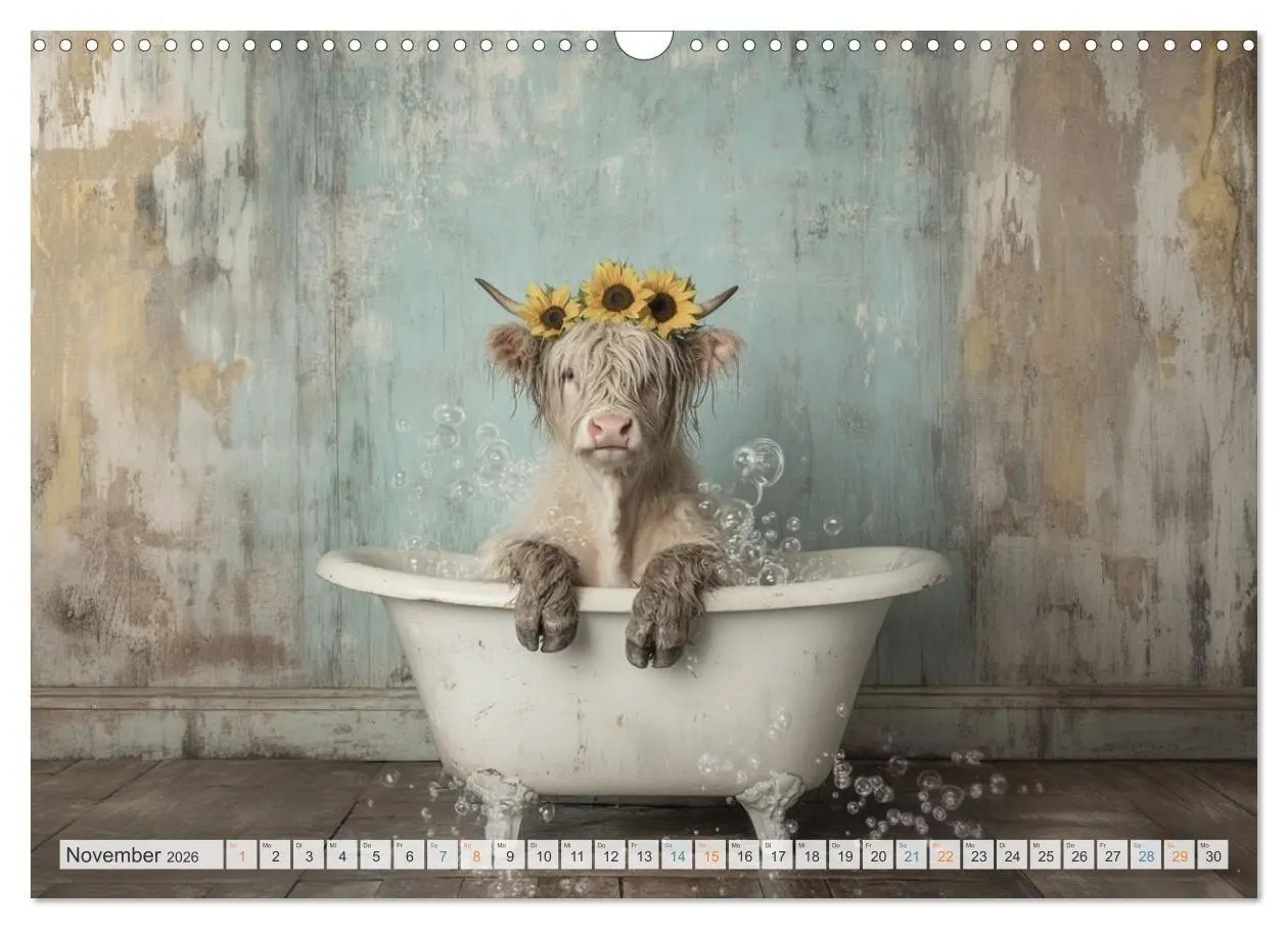 Bild: 9783516029376 | Wasserschlacht mit Flauschalarm (Wandkalender 2026 DIN A3 quer),...