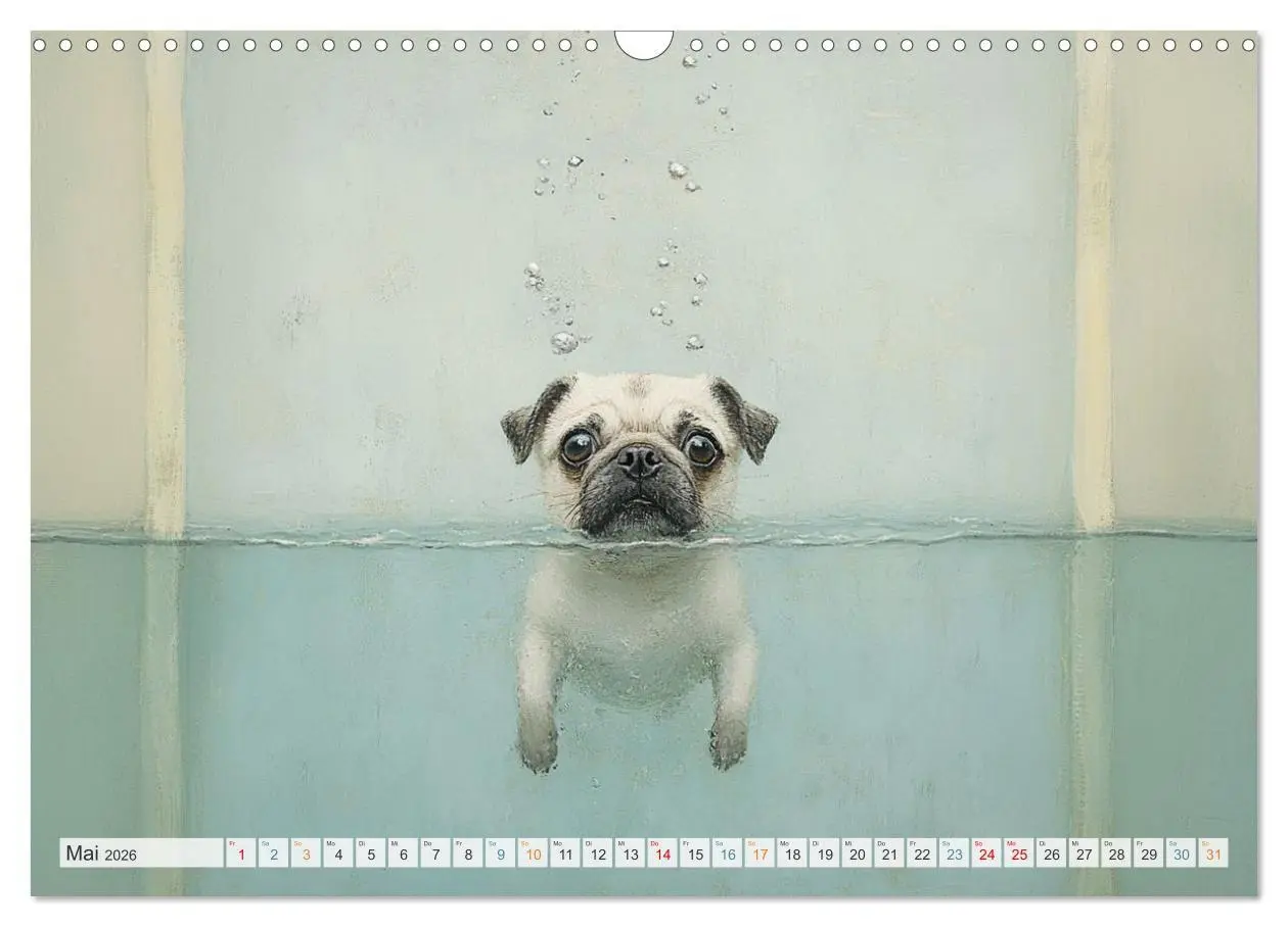 Bild: 9783516029376 | Wasserschlacht mit Flauschalarm (Wandkalender 2026 DIN A3 quer),...