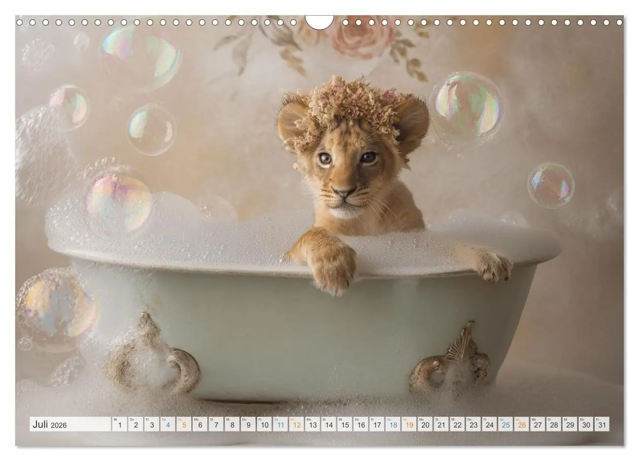 Bild: 9783516029376 | Wasserschlacht mit Flauschalarm (Wandkalender 2026 DIN A3 quer),...