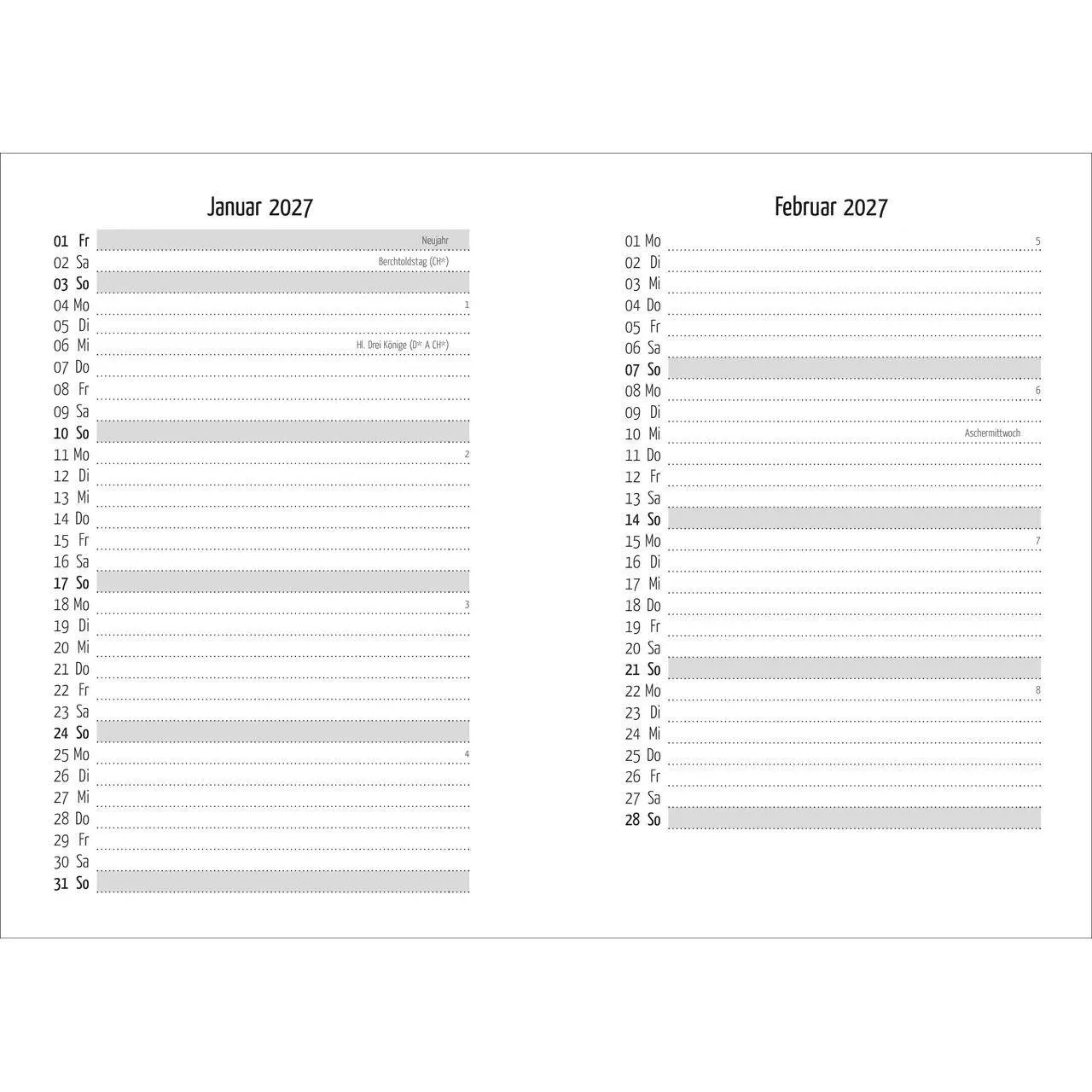 Bild: 9783754869376 | Tage voller Licht 2027 | Termin-Kalender für unterwegs | Kalender