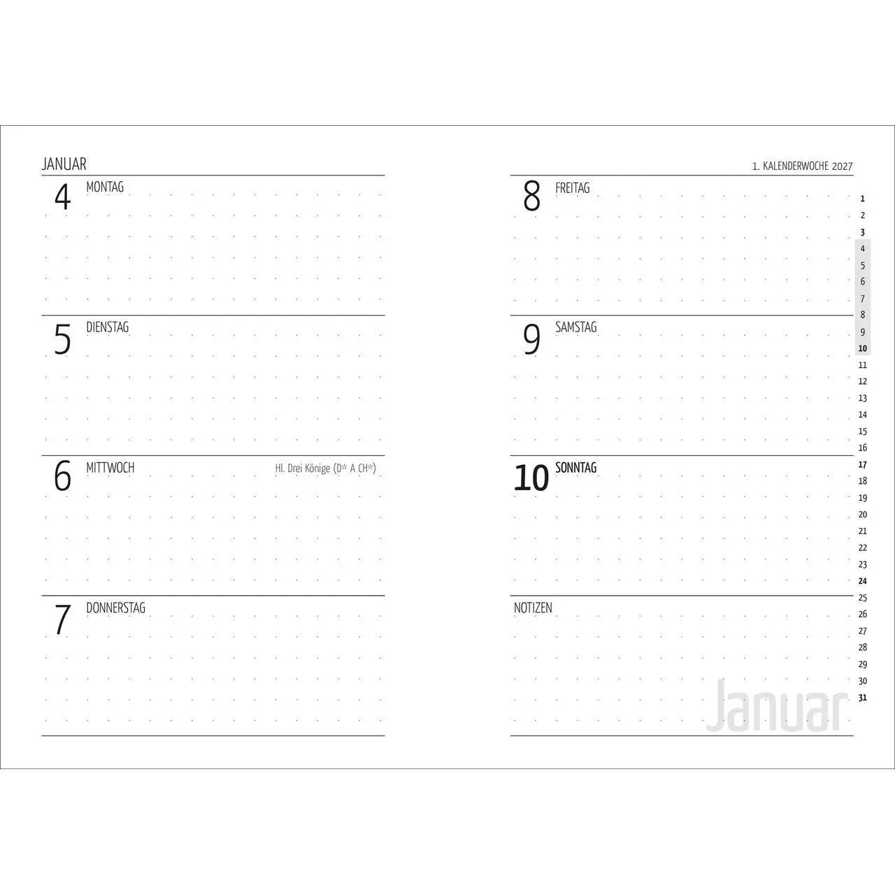 Bild: 9783754869376 | Tage voller Licht 2027 | Termin-Kalender für unterwegs | Kalender