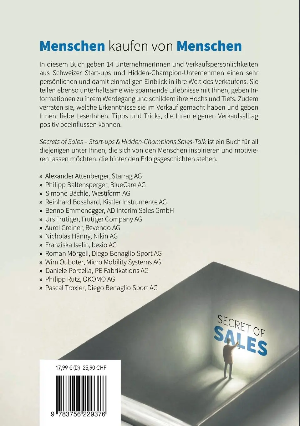 Rückseite: 9783756229376 | Secret of Sales | Start-ups &amp; Hidden-Champions Sales-Talk | Menyhart