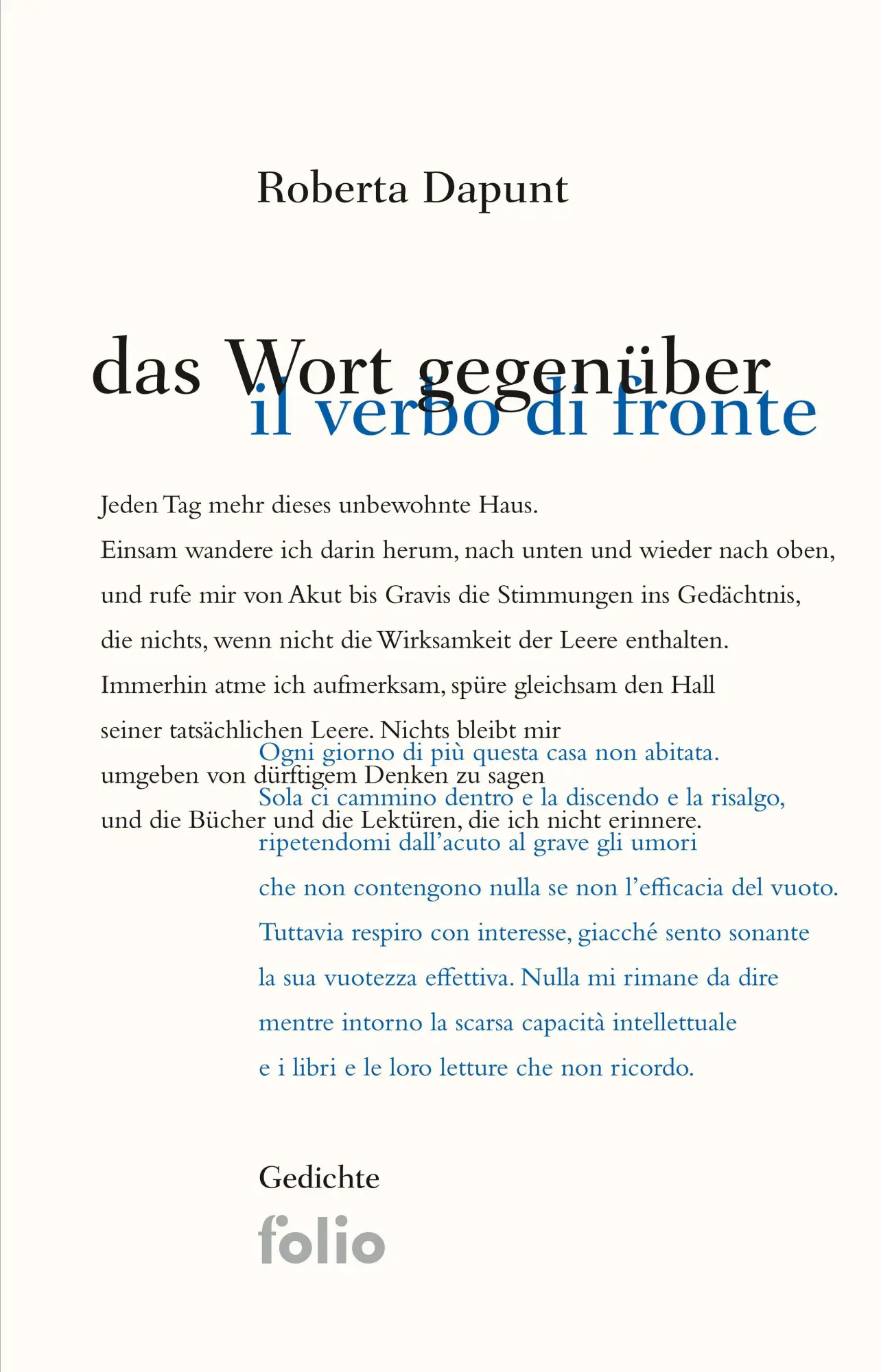 Das Wort gegenüber