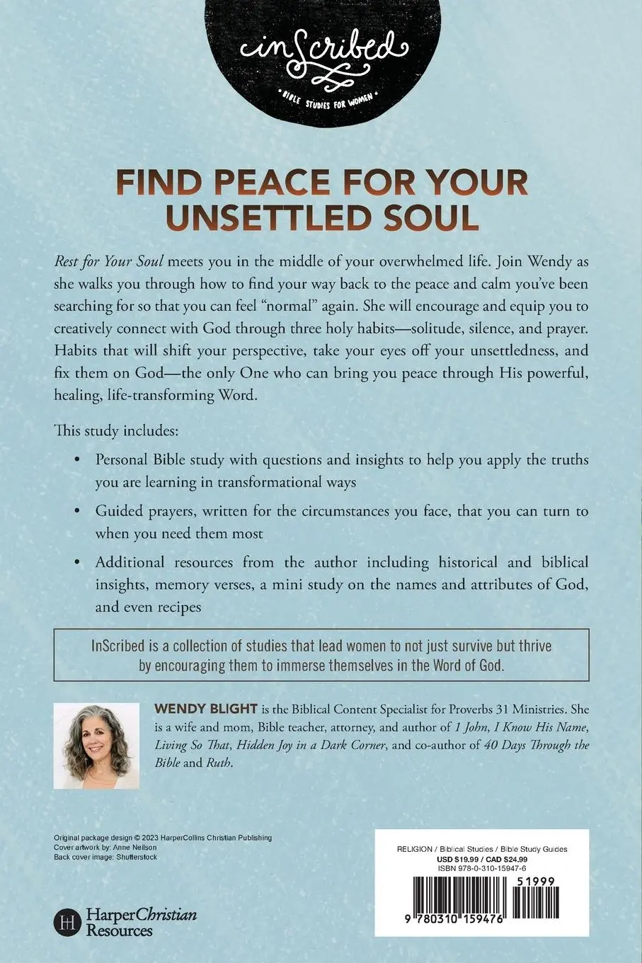 Rückseite: 9780310159476 | Rest for Your Soul | A Bible Study on Solitude, Silence, and Prayer