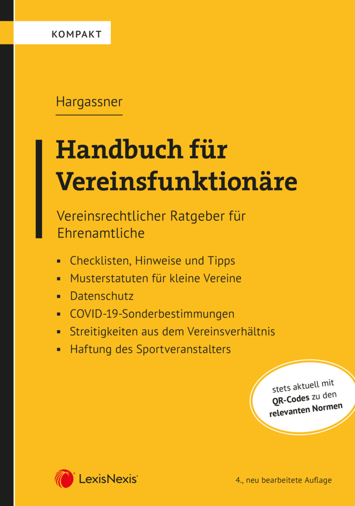 Cover: 9783700779476 | Handbuch für Vereinsfunktionäre | Richard Hargassner | Taschenbuch