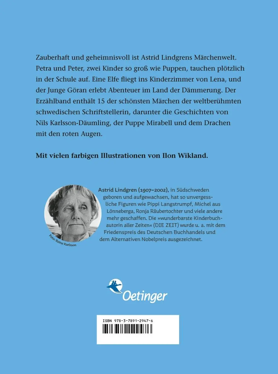 Rückseite: 9783789129476 | Märchen. Neuausgabe | Astrid Lindgren | Buch | 224 S. | Deutsch | 2001