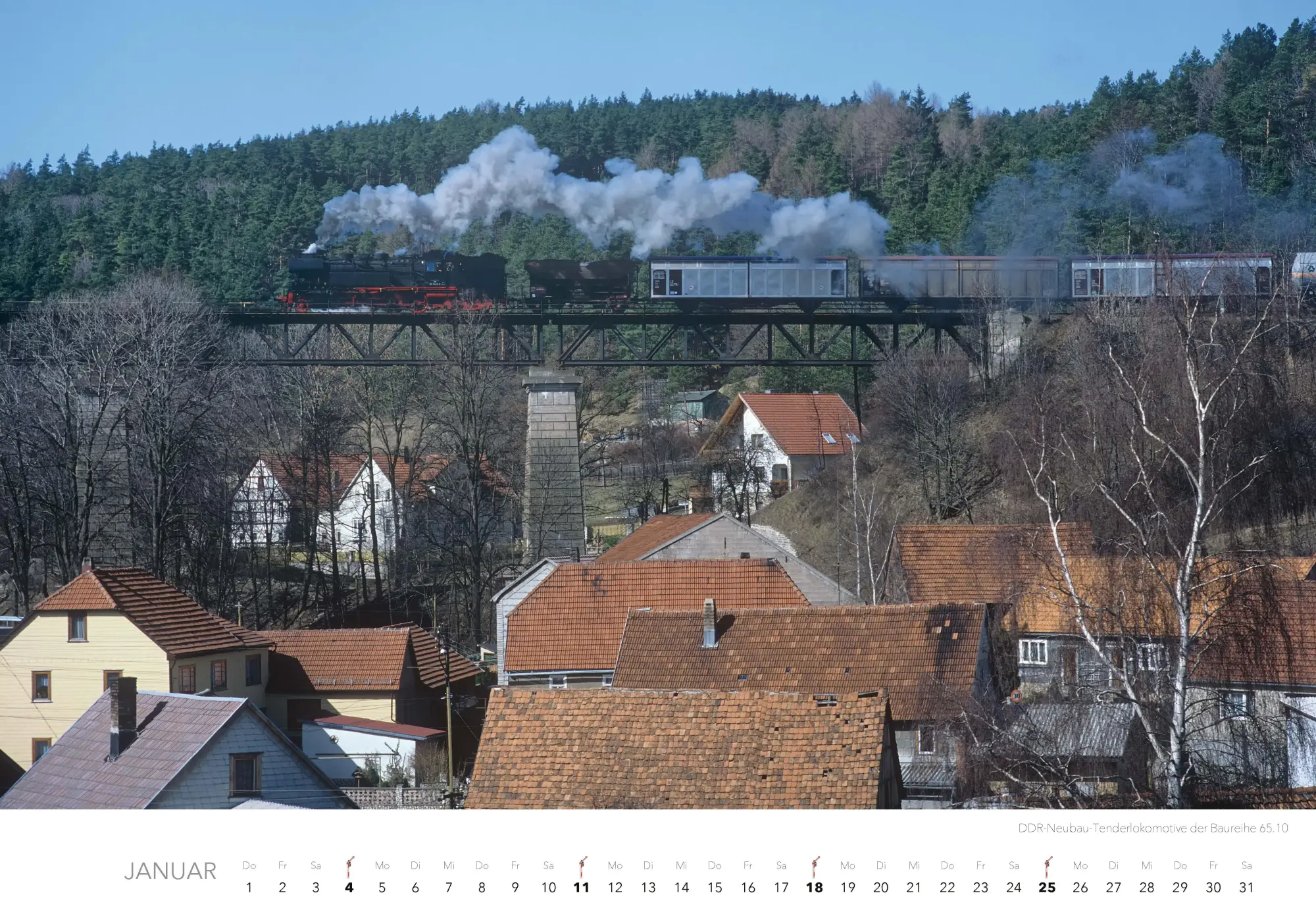 Bild: 9783966649476 | Dampfloks in Farbe Kalender 2026 | Jörg Hajt | Kalender | 14 S. | 2026