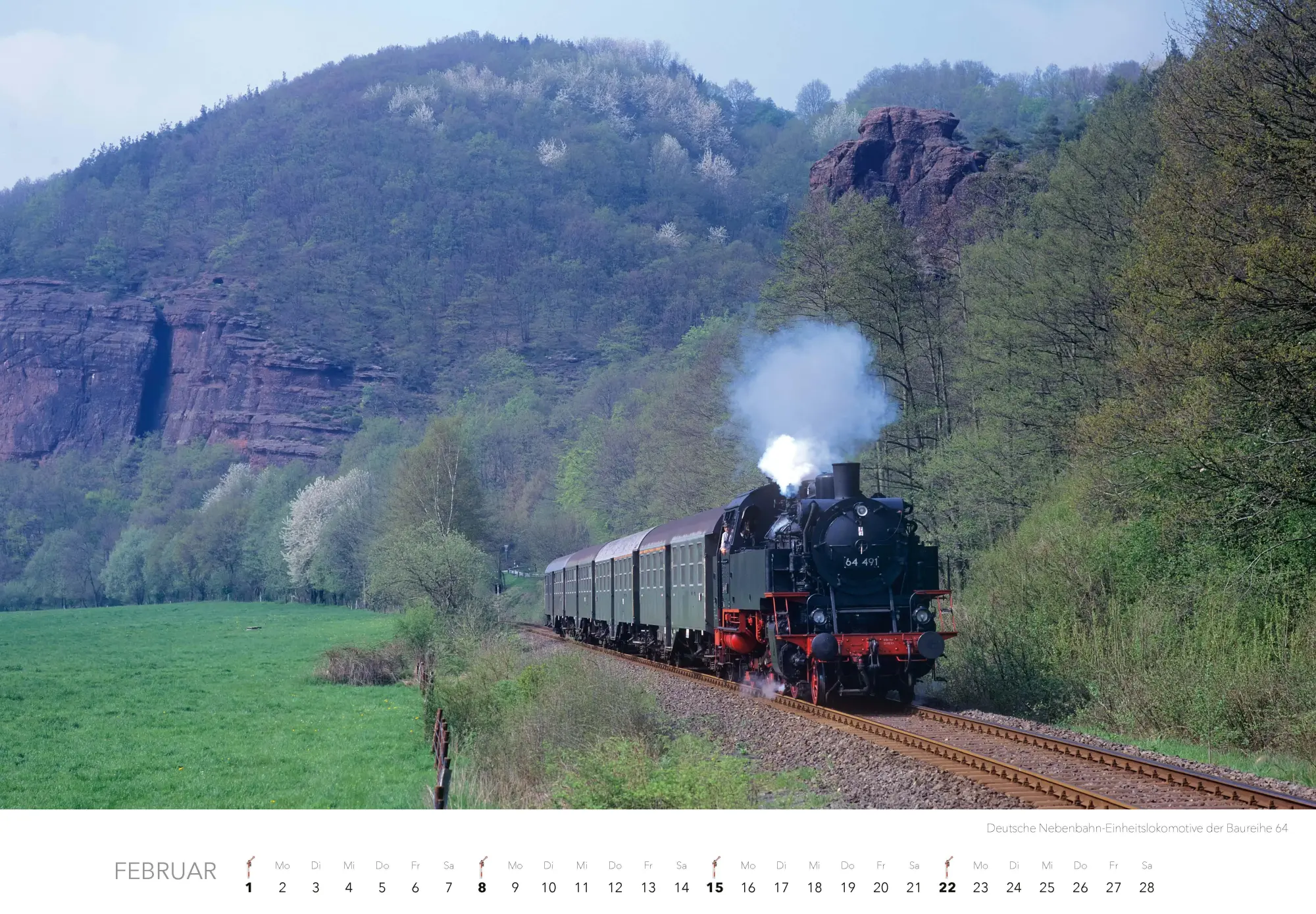 Bild: 9783966649476 | Dampfloks in Farbe Kalender 2026 | Jörg Hajt | Kalender | 14 S. | 2026