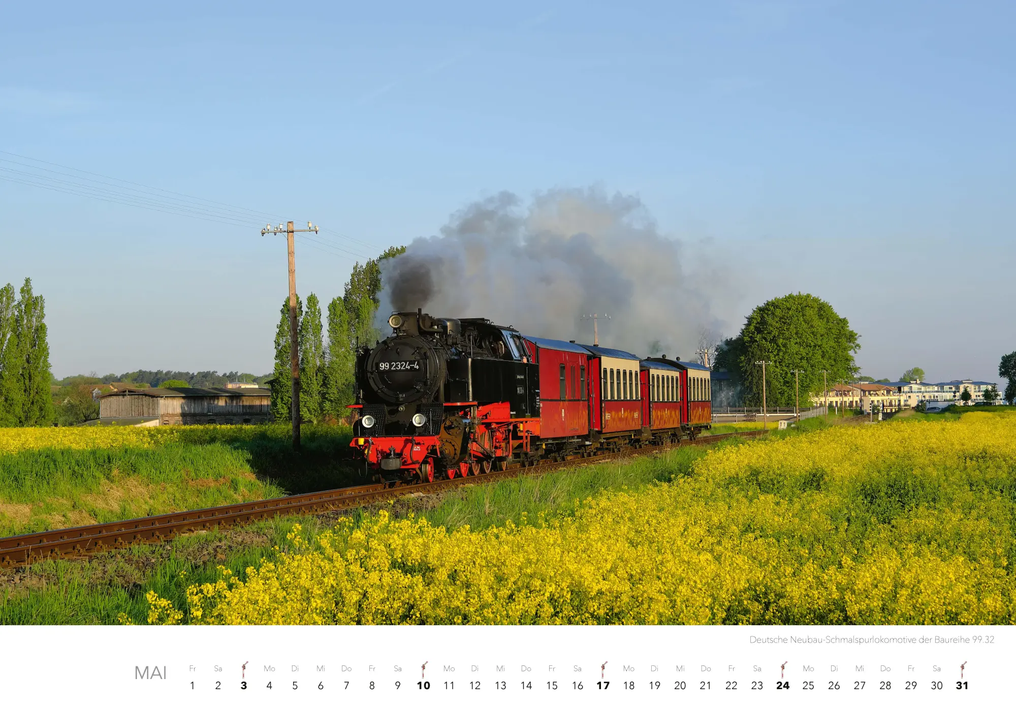 Bild: 9783966649476 | Dampfloks in Farbe Kalender 2026 | Jörg Hajt | Kalender | 14 S. | 2026