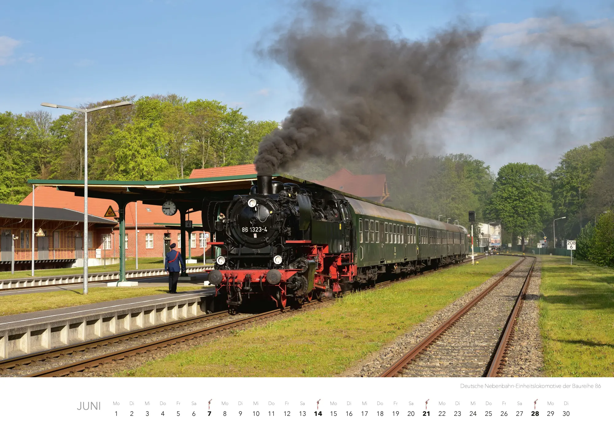 Bild: 9783966649476 | Dampfloks in Farbe Kalender 2026 | Jörg Hajt | Kalender | 14 S. | 2026