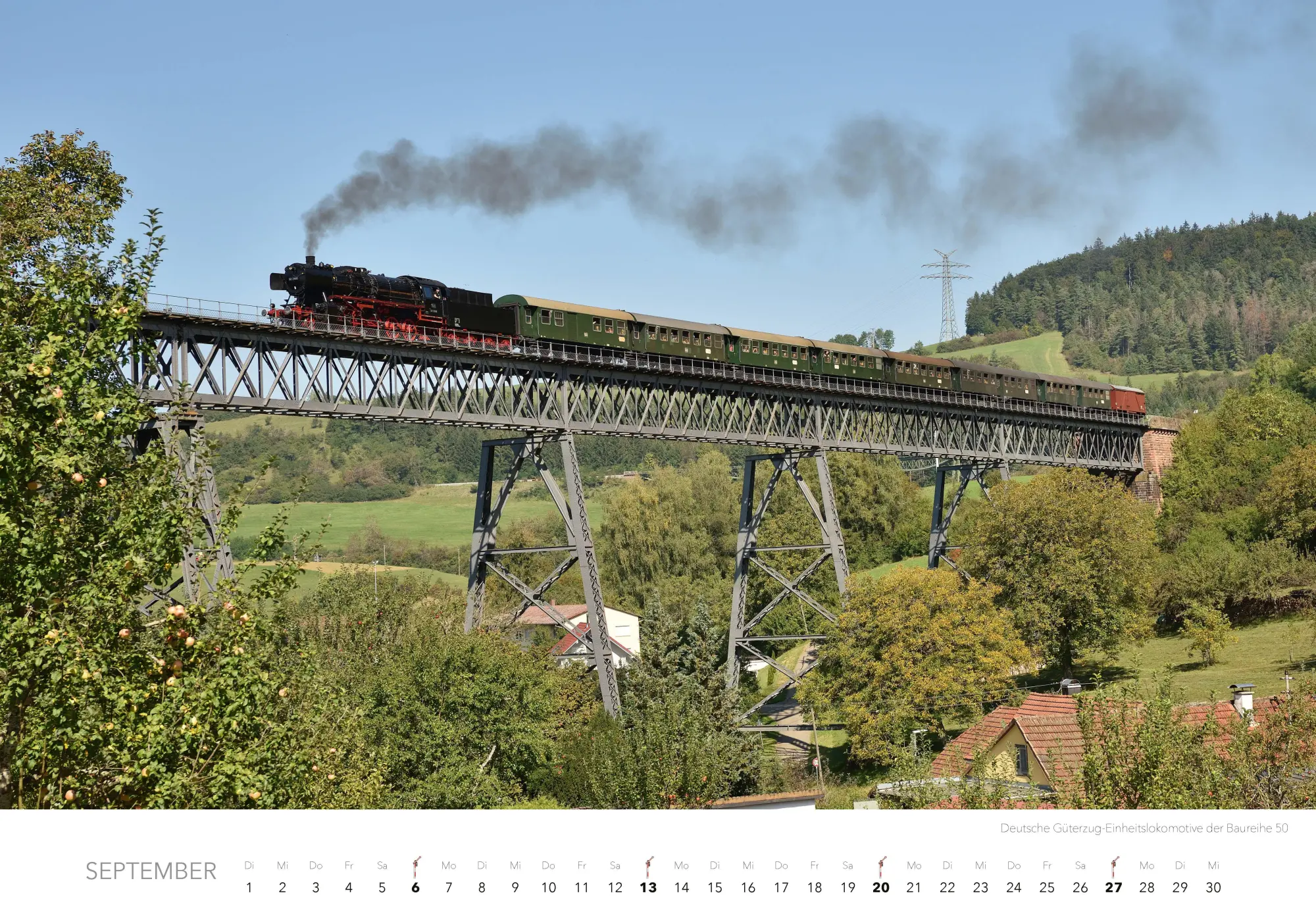 Bild: 9783966649476 | Dampfloks in Farbe Kalender 2026 | Jörg Hajt | Kalender | 14 S. | 2026
